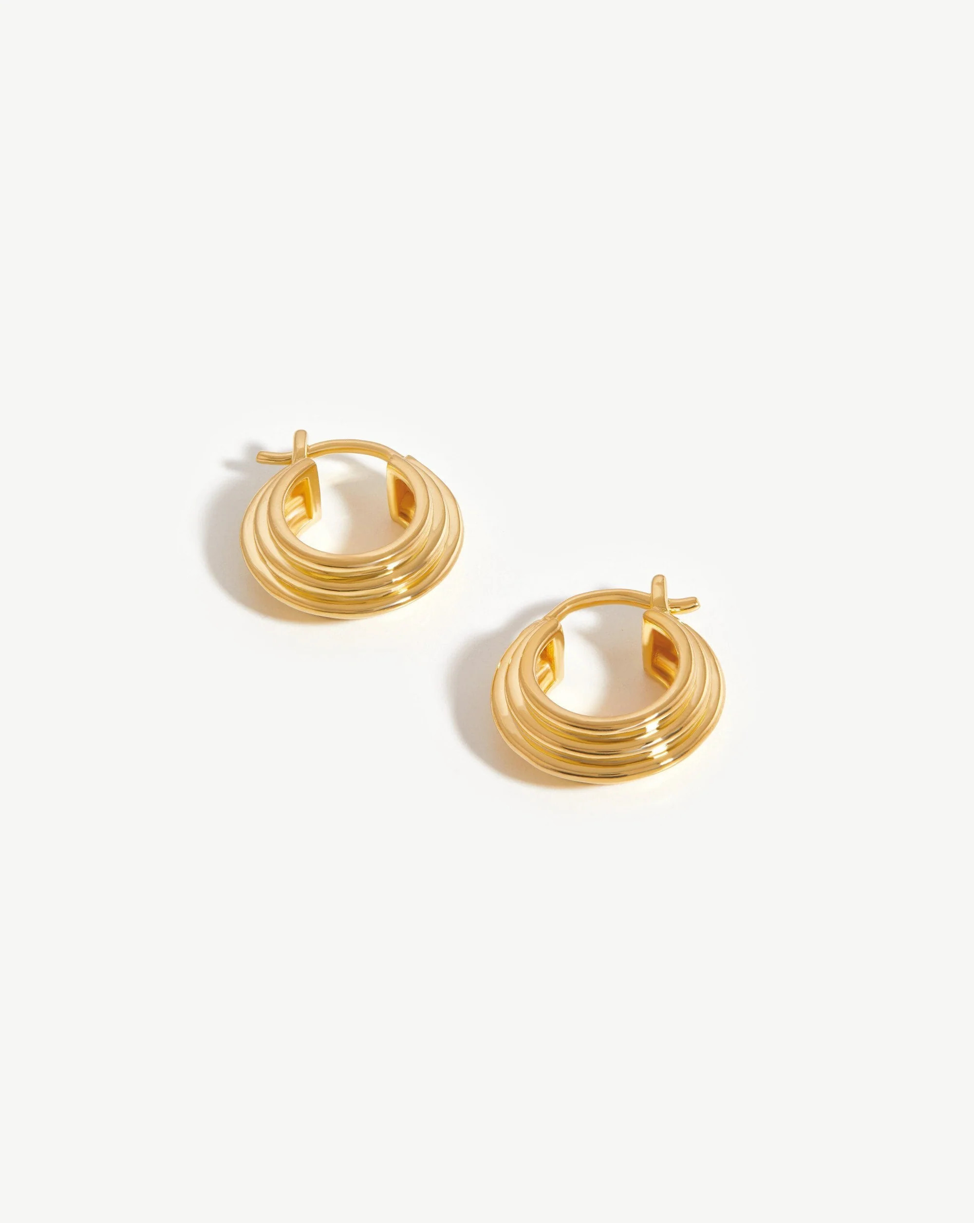 Lucy Williams Mini Ridge Hoop Earrings | Missoma