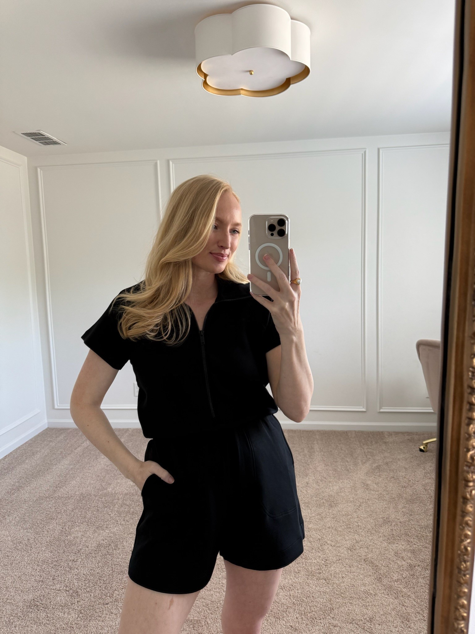 The comfiest romper from Spanx! This would be a perfect work from home or travel outfit! Use my code AMANDAJOHNXSPANX for 15% off your first order. Spring outfits // summer outfits // comfortable outfits // travel outfits // athleisure // Spanx air essentials 

#LTKStyleTip #LTKTravel #LTKSeasonal