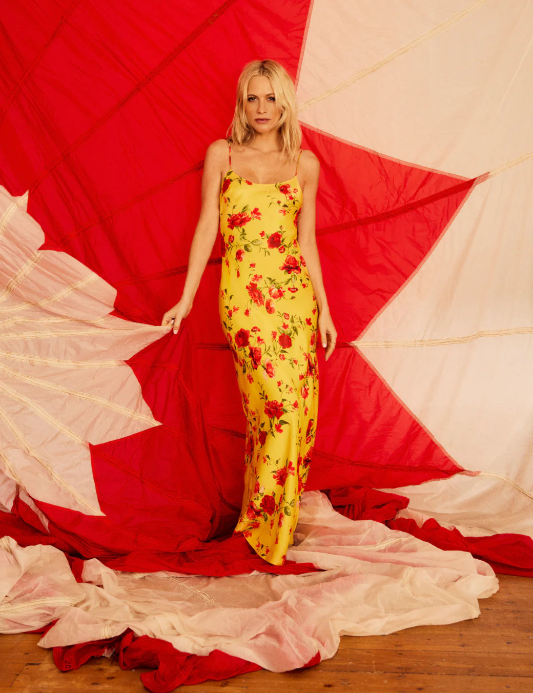Poppy Delevingne Yellow Floral Zara Maxi Dress | Nobody's Child