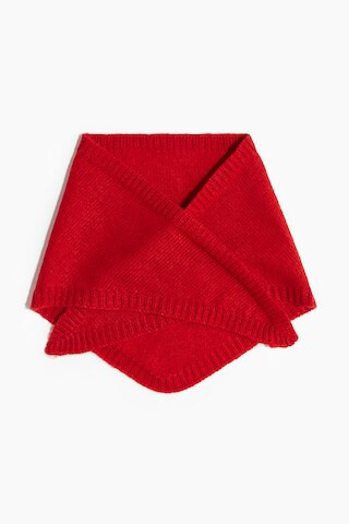 H & M - Knit Triangle Scarf - Red | H&M (AU)