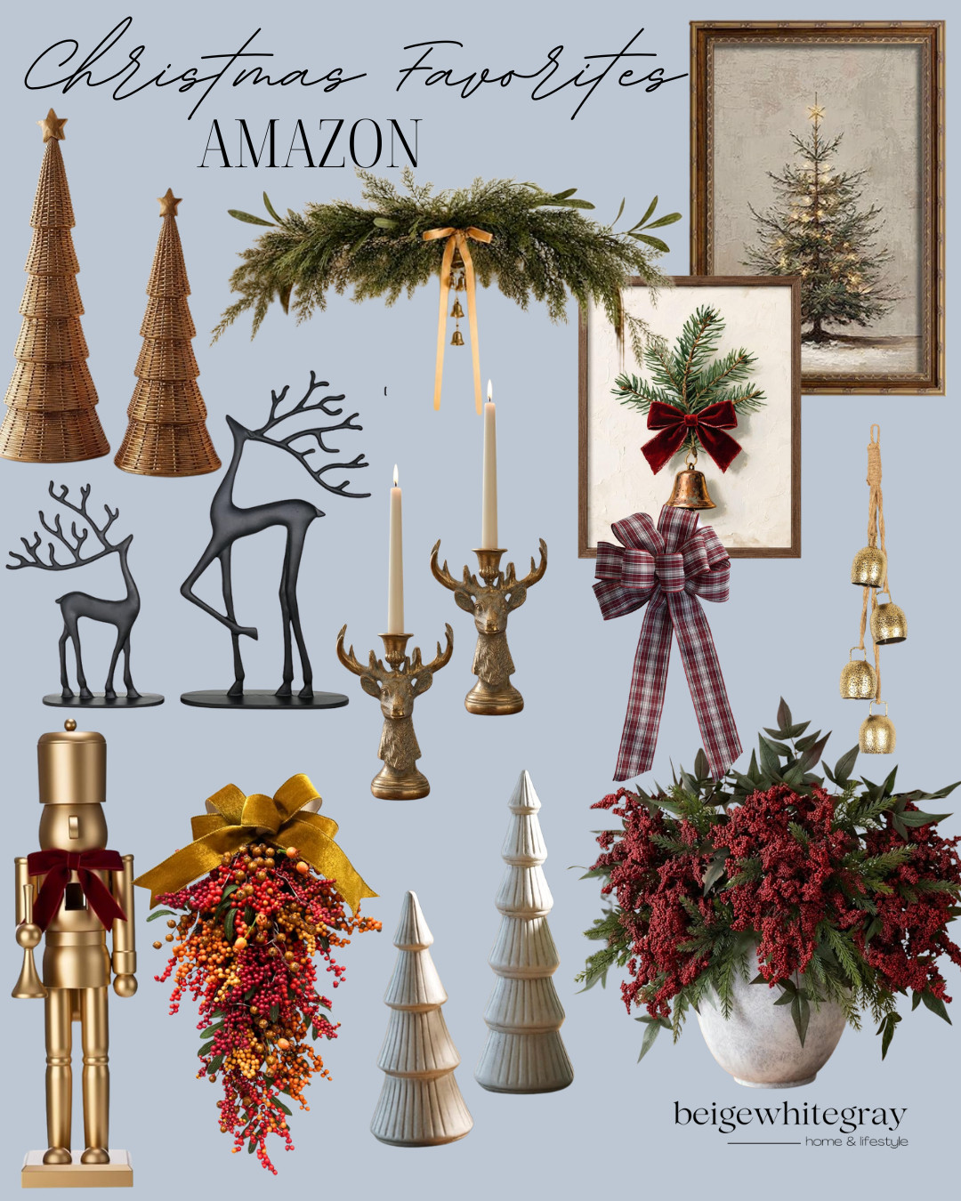Amazon christmas decor, amazon christmas finds, amazon christmas decor 2026, christmas home decor, christmas decorating ideas, traditional christmas decor, vintage christmas decor, elegant christmas decor, christmas mantel decor, christmas greenery, christmas garland ideas, christmas wall art, christmas bells decor, christmas tree decor, holiday home decor, amazon holiday finds, christmas decor favorites, amazon christmas must haves

#LTKSeasonal #LTKHome