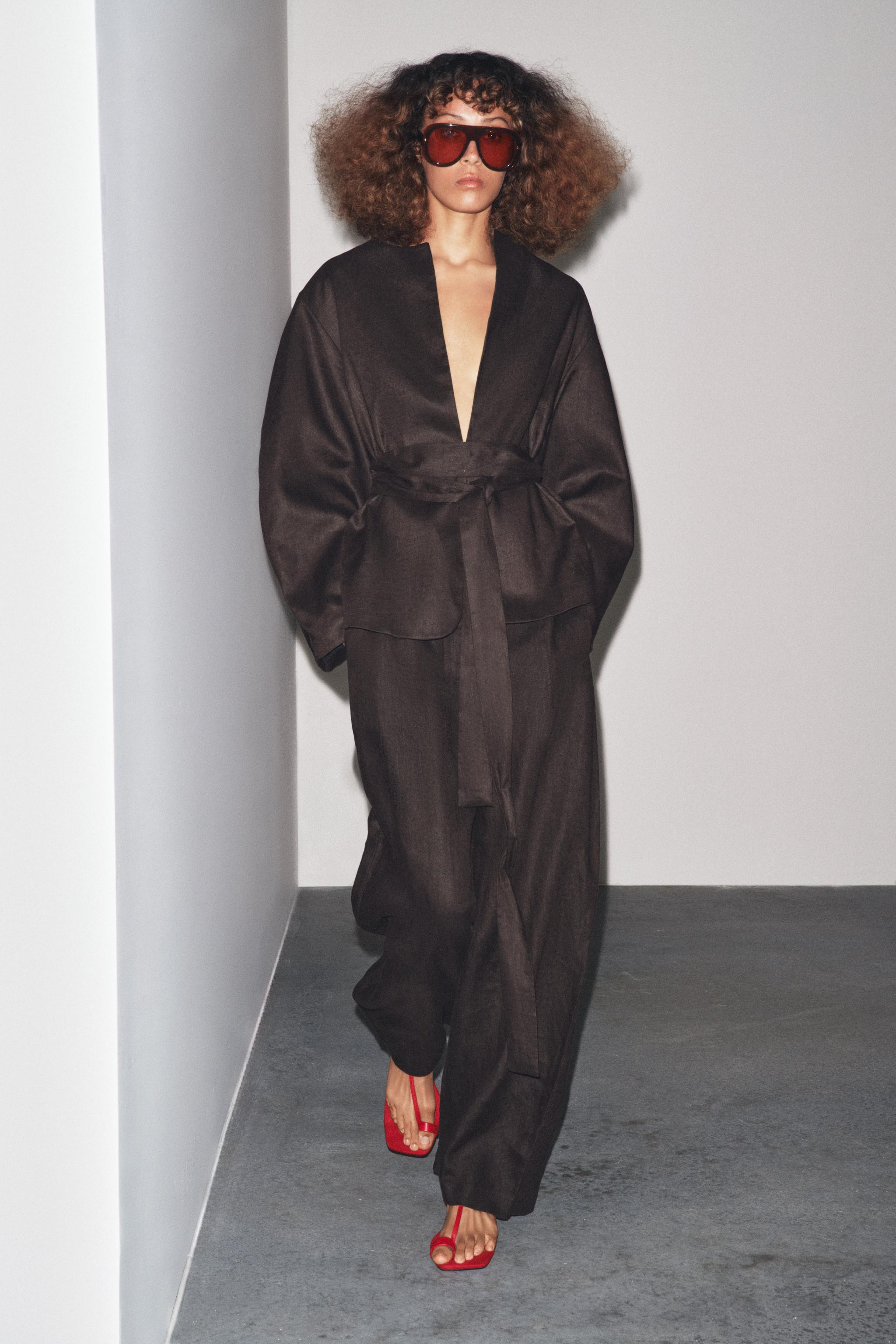 100% LINEN BALLOON PANTS ZW COLLECTION | Zara US