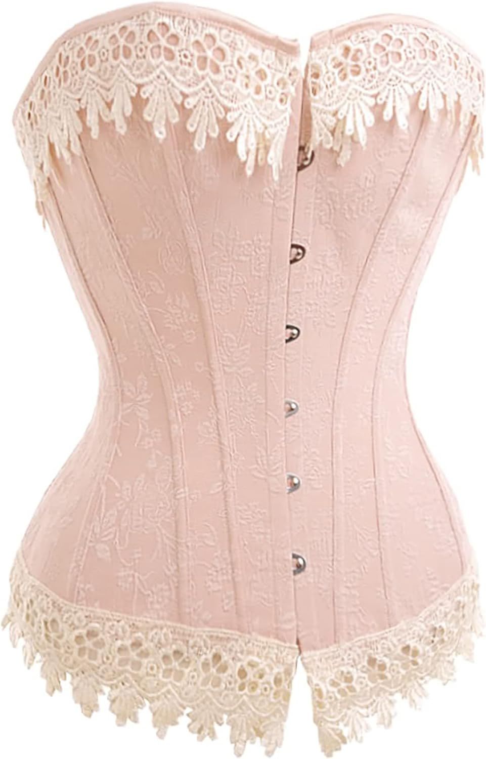 Alivila.Y Fashion Womens Sexy Vintage 1920s Renaissance Lace Trim Corset Bustier | Amazon (US)