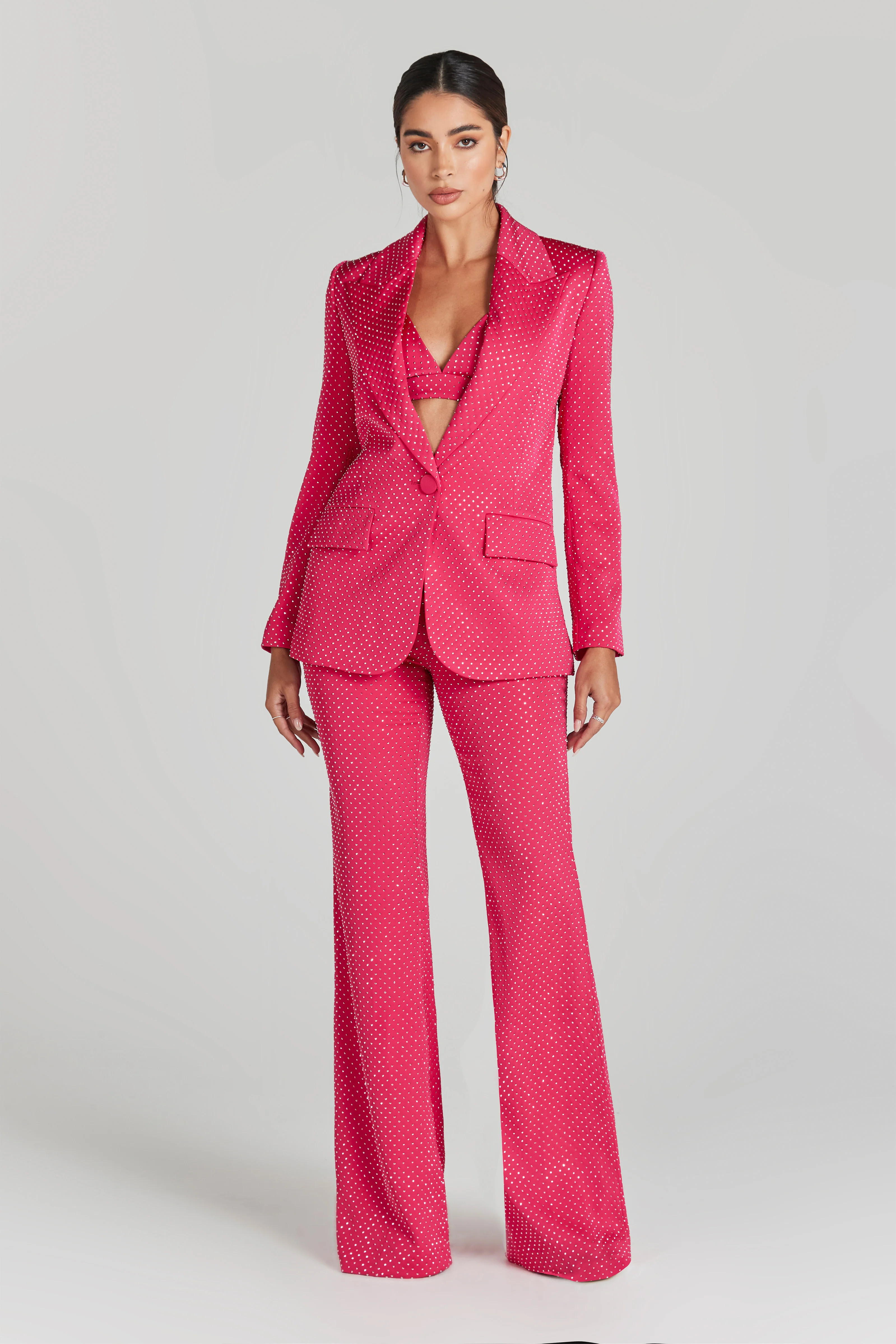 Kira Hot Pink Blazer | Nadine Merabi