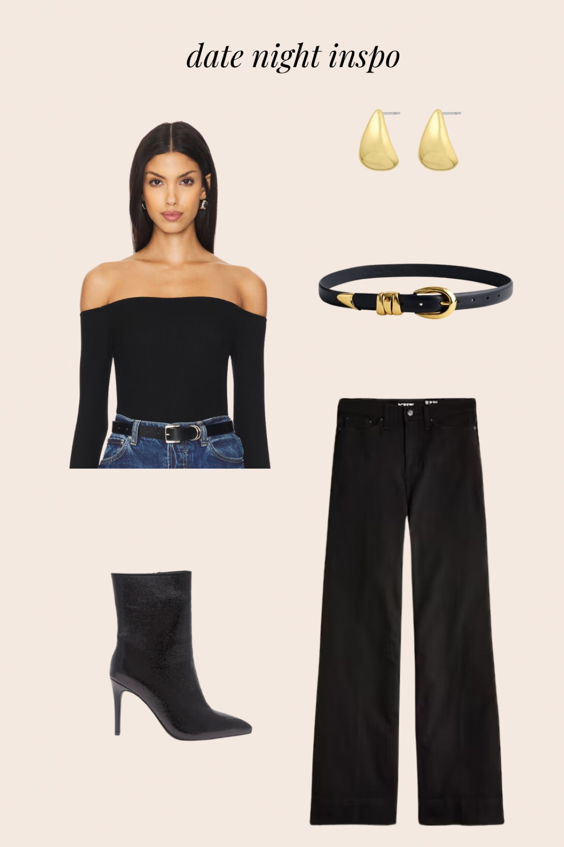 Date night, first date, dinner outfit, black jeans, booties, belt

#LTKStyleTip #LTKShoeCrush
