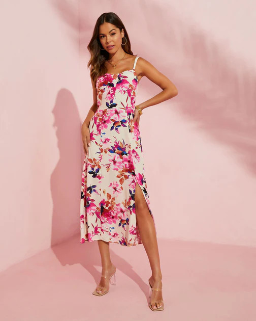 Mckenah Floral Midi Dress | VICI