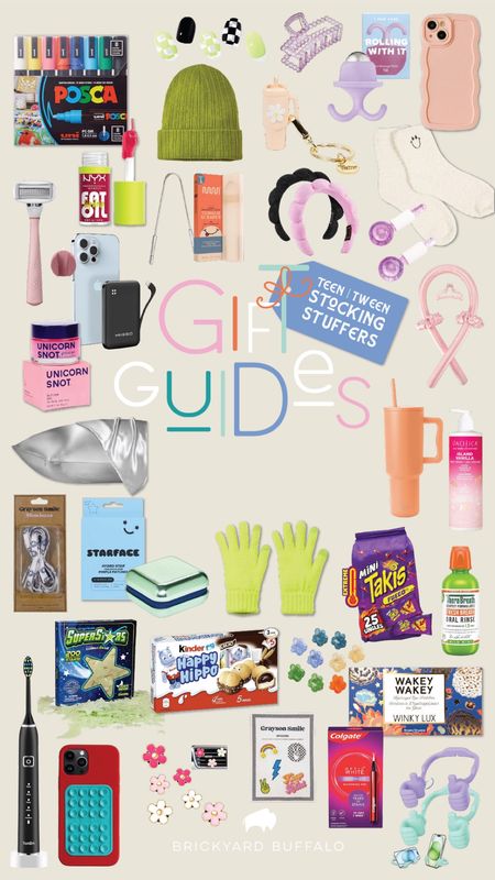 Spoil the special teens and tweens in your life with these perfect stocking stuffers! From beauty goodies to trendy accessories, find the ideal Christmas treats for her in our guide! #StockingStuffers #GiftsForGirls

#LTKHoliday #LTKGiftGuide #LTKkids