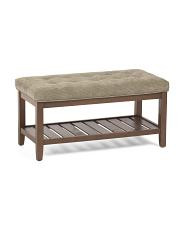 35x17x17 Jossie Bench With Lower Storage Shelf | TJ Maxx