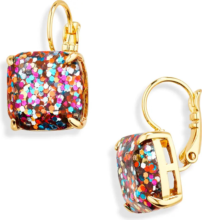 Kate Spade New York glitter small square lever-back earrings | Nordstromrack | Nordstrom Rack