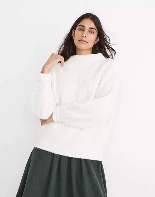 Loretto Mockneck Pullover Sweater | Madewell