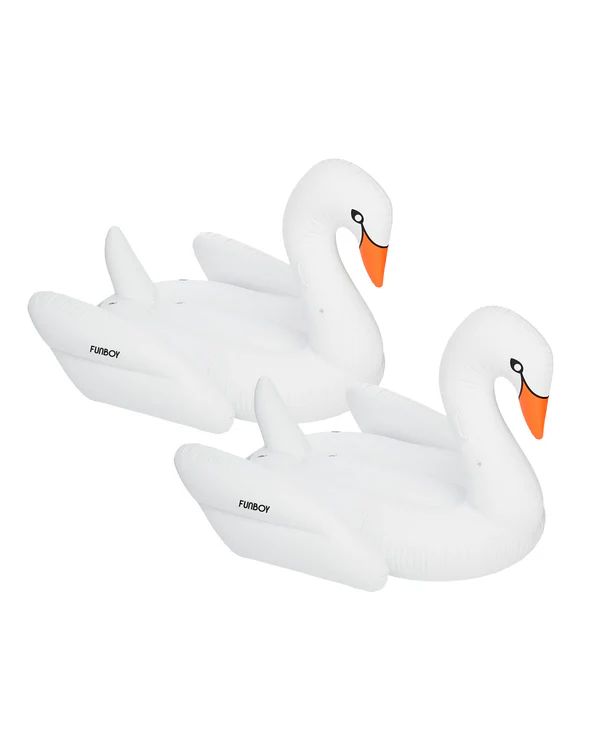 White Swan Pool Float - 2 Pack | FUNBOY