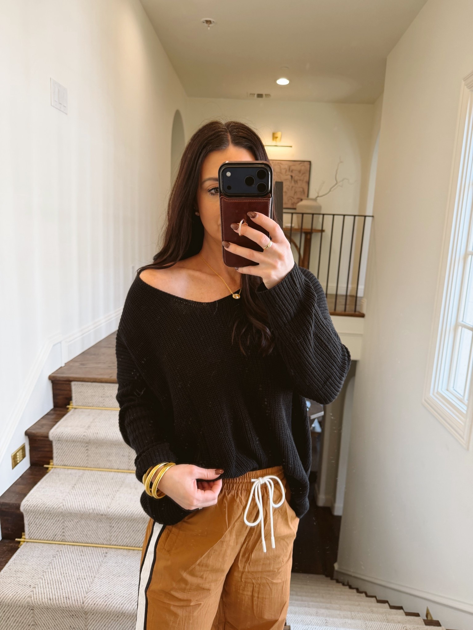 Perfect slouchy off the shoulder sweater, so versatile for all seasons. Wearing a small. 

#LTKootd #LTKOver40