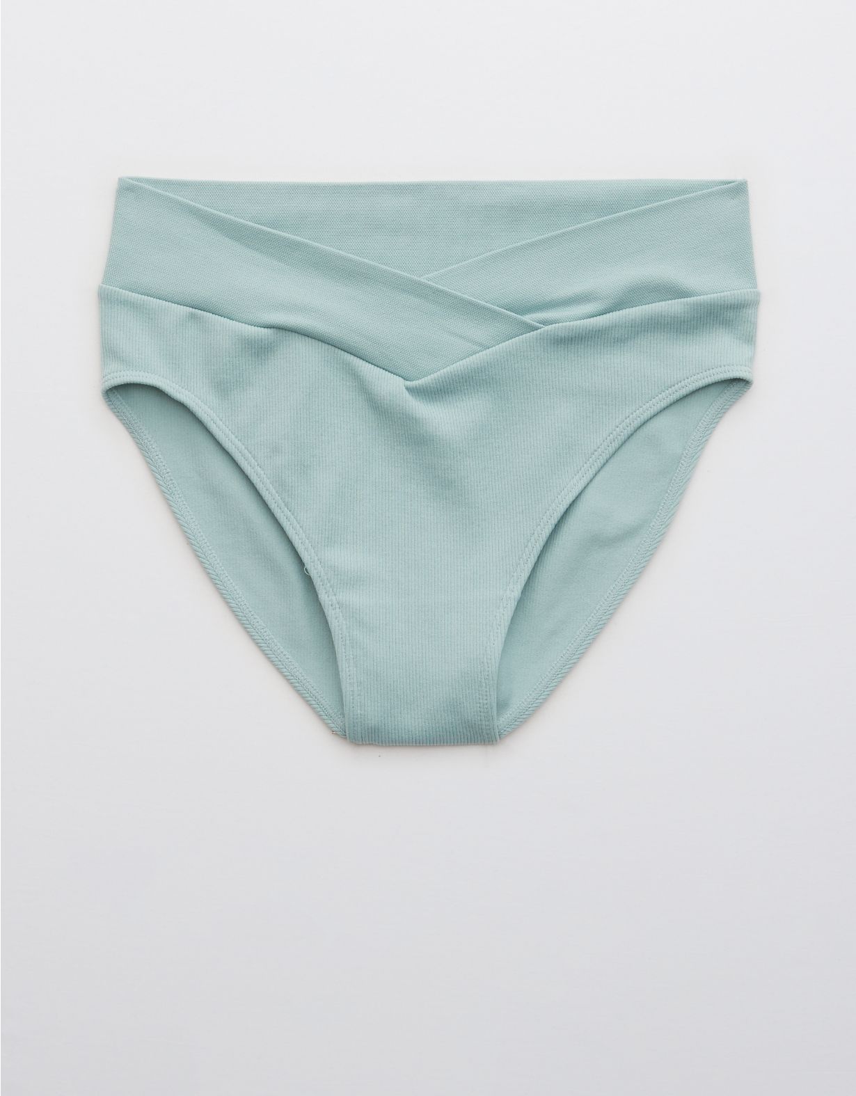 Aerie Seamless Crossover High Waisted Mom Underwear | American Eagle Outfitters (US & CA)