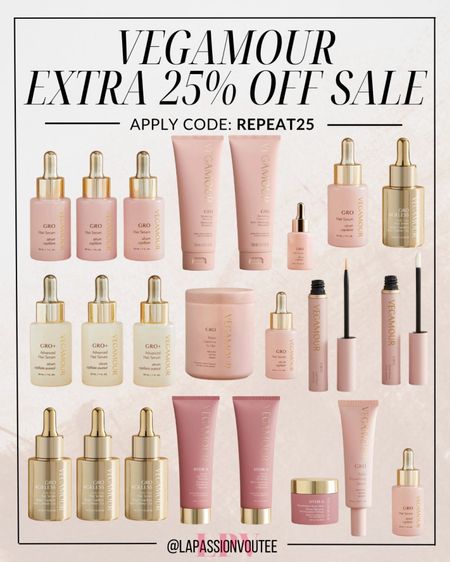 Elevate your self-care routine with Vegamour's Extra 25% Off Sale. Use code: Repeat25 to experience the ultimate hair transformation. Explore exclusive savings on a wide range of essentials to nourish and rejuvenate your locks. Embrace healthier, more radiant hair with this limited-time offer. Don't miss out!

#LTKsalealert #LTKbeauty #LTKSeasonal