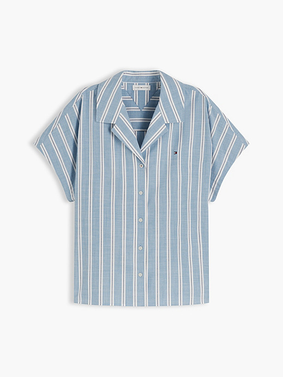 Relaxed Fit Kurzarmhemd aus Popeline | Tommy Hilfiger (DE)