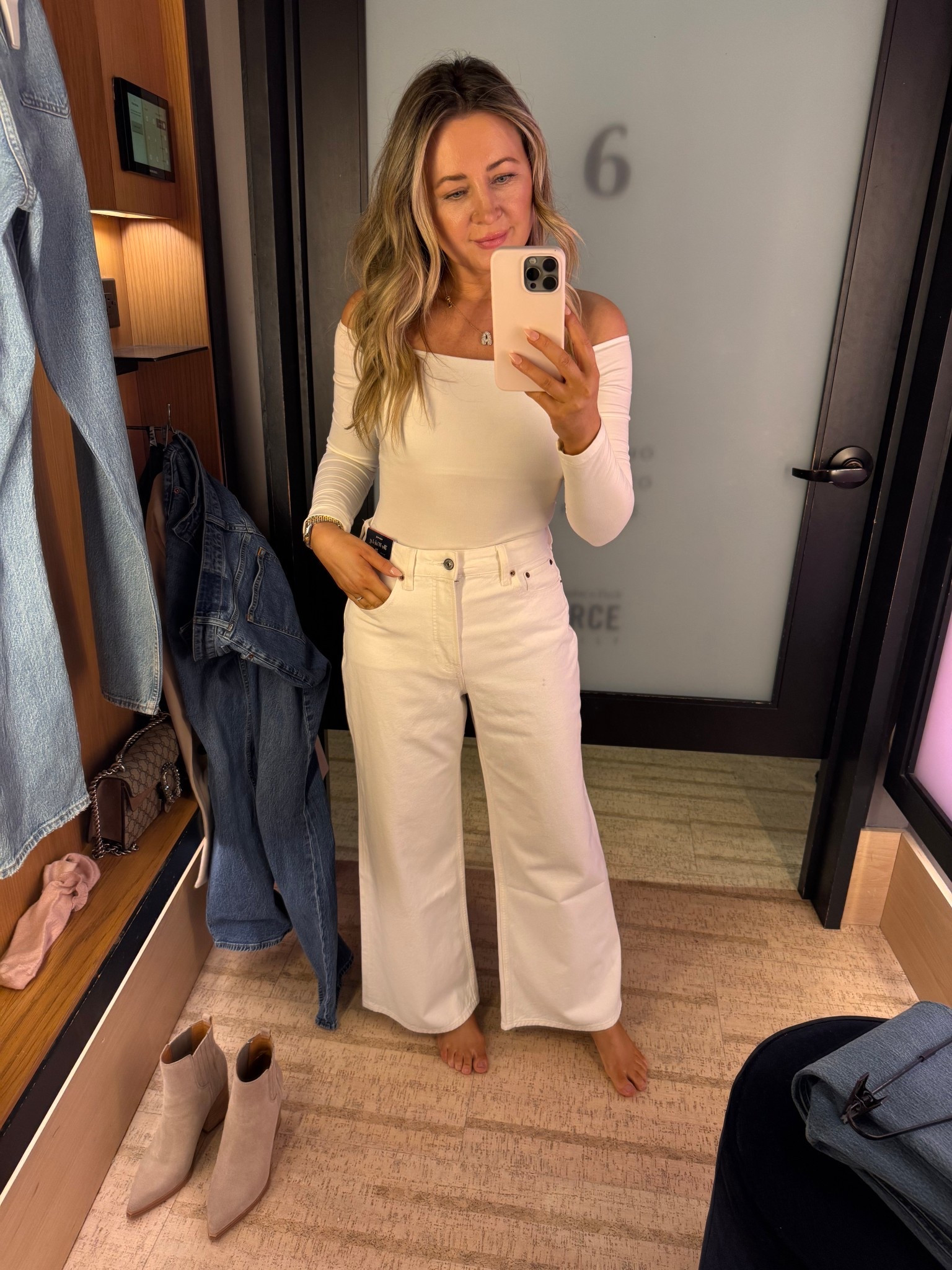 Wearing size 26
I’m 5’6
Extra 50% off sale 

#LTKootd #LTKgrwm #LTKValentine