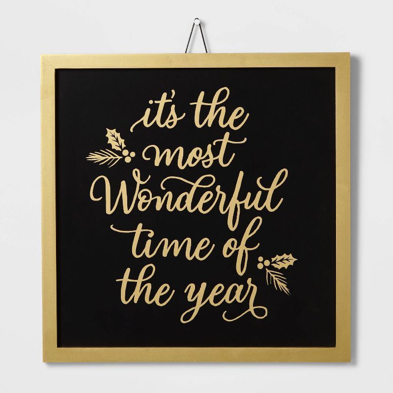 15" Wood 'It's the Most Wonderful Time of the Year' Wall Sign - Wondershop™ | Target