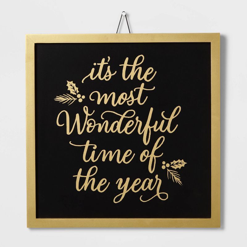 15&#34; Wood &#39;It&#39;s the Most Wonderful Time of the Year&#39; Wall Sign - Wondershop&#8482; | Target