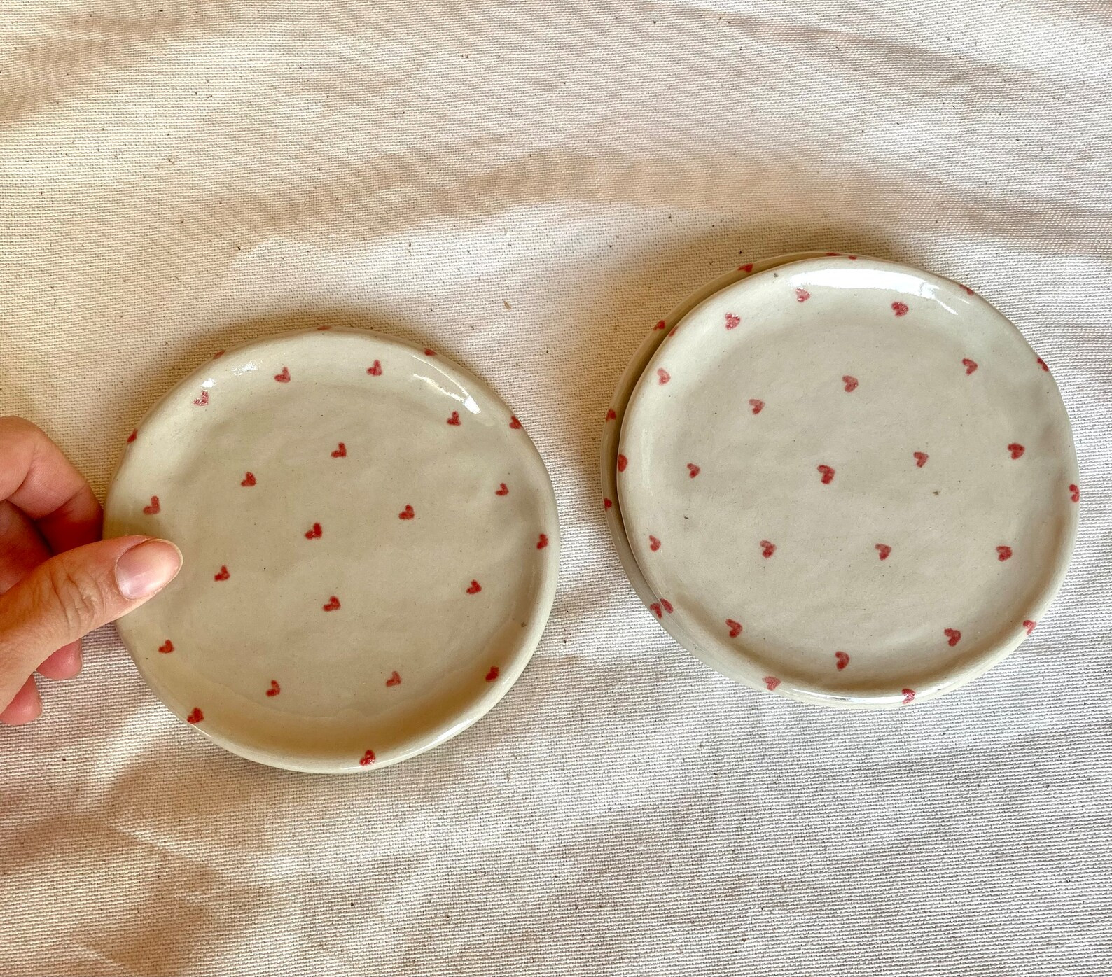 Small ceramic plate - stoneware plate - artisanal plate - handmade ceramic plate - heart plate - ... | Etsy (US)