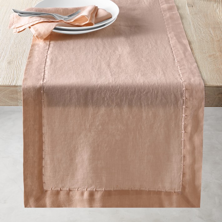 Italian Washed Linen Table Runner | Williams-Sonoma