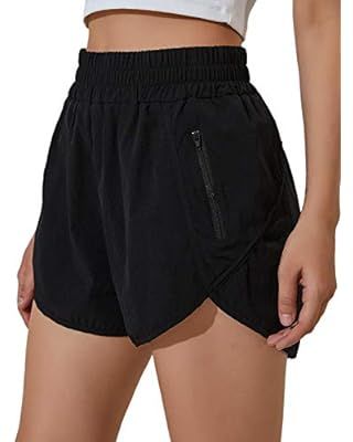Blooming Jelly Womens Quick-Dry Running Shorts Sport Layer Elastic Waist Active Workout Shorts wi... | Amazon (US)