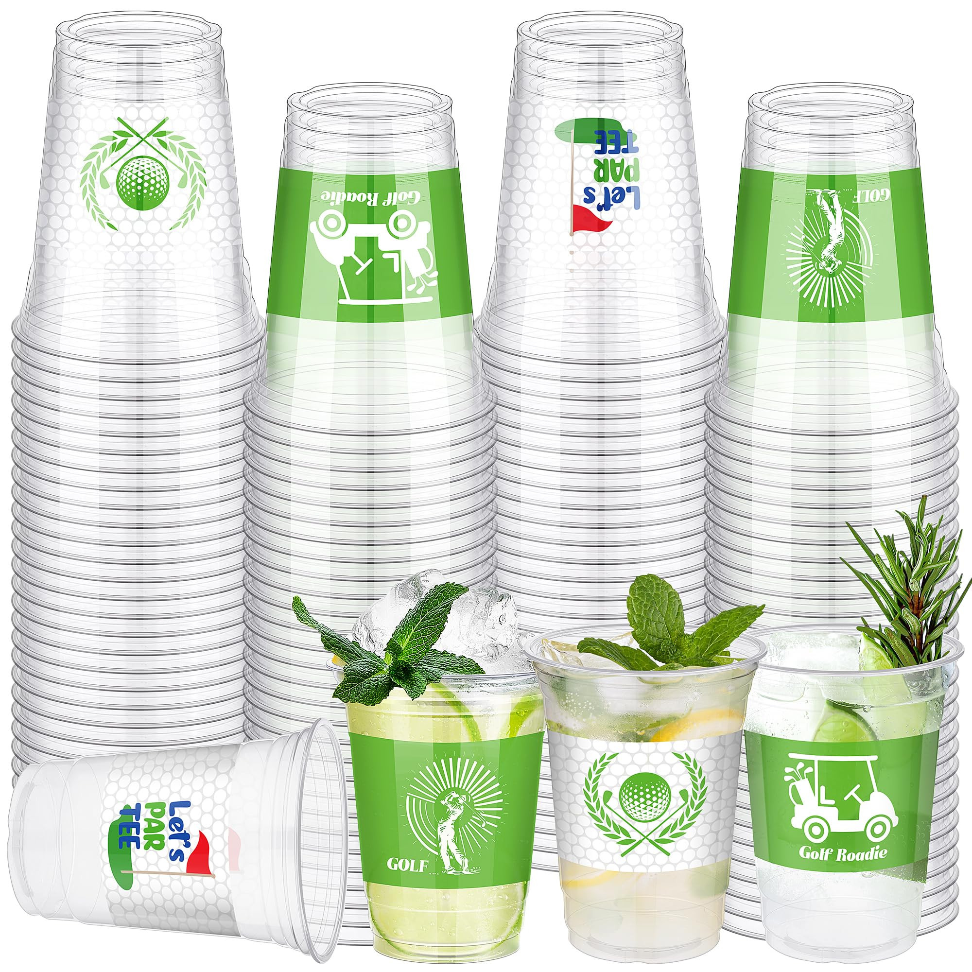120 PCS Golf Ball Plastic Party Cups 16 OZ Disposable Golf Cups Bulk for Golf Party Supplies Birt... | Amazon (US)