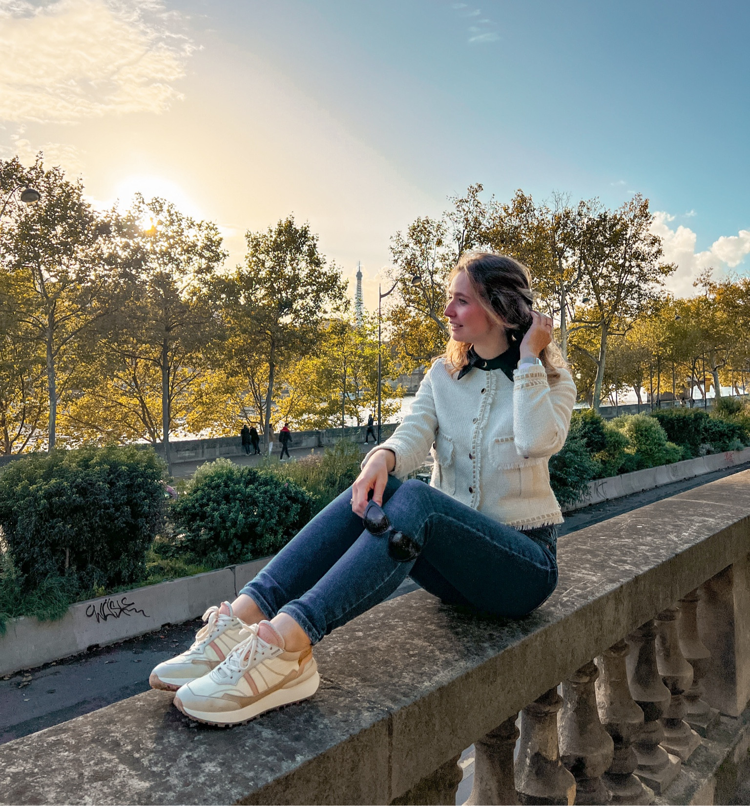 My favorite Parisian outfit! Love this bouclé jacket, major chanel vibes.

#LTKU #LTKSeasonal #LTKstyletip