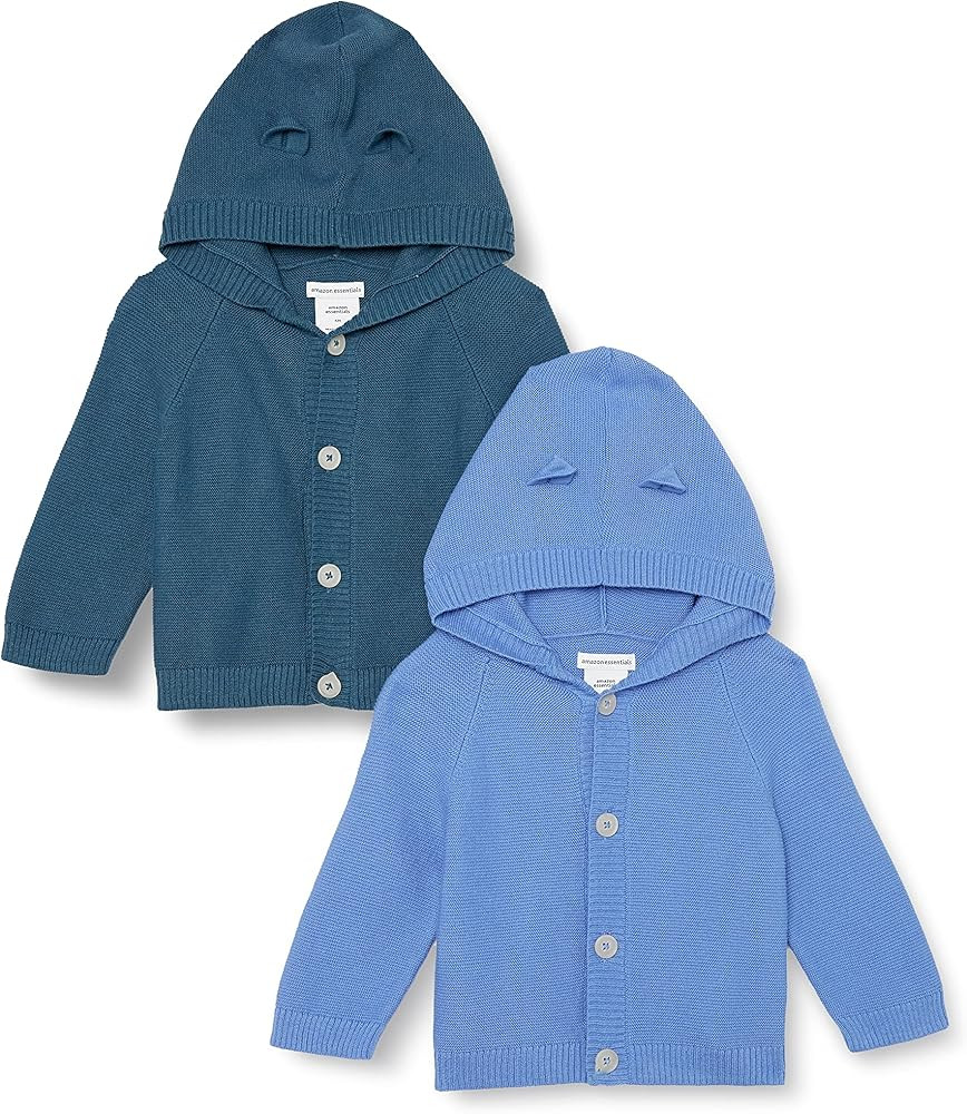 Amazon Essentials Unisex Babies' Hooded Sweater, Pack of 2 | Amazon (US)
