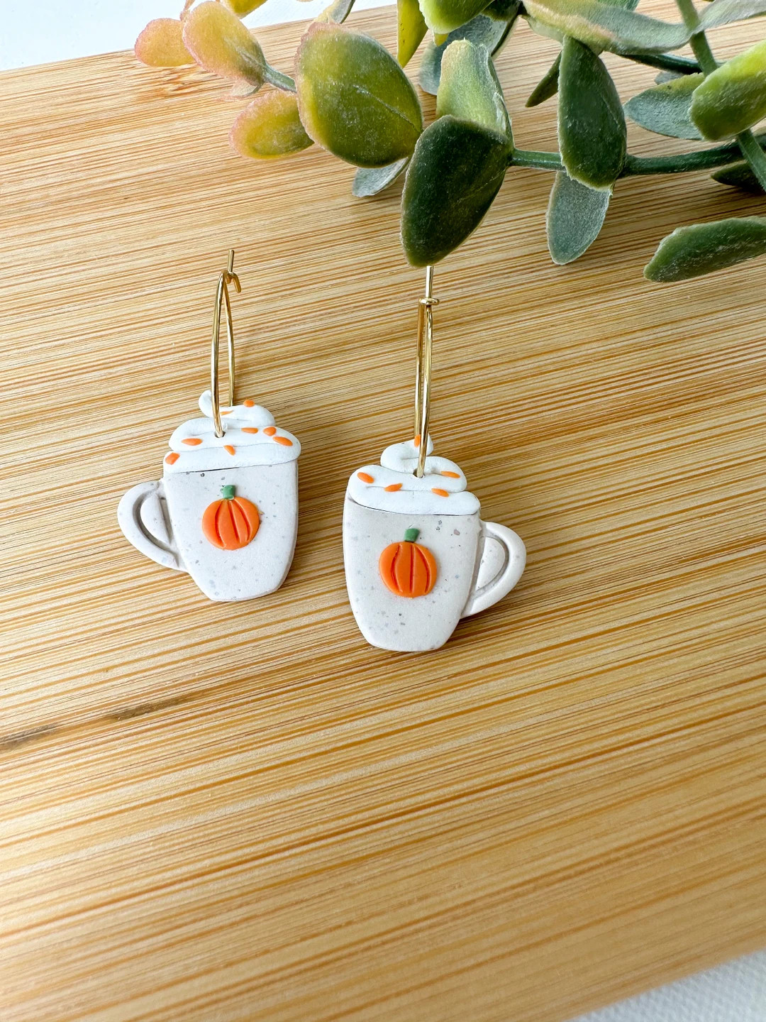 Pumpkin Spice Latte Earrings Pumpkin Spice Earrings Pumpkin - Etsy | Etsy (US)