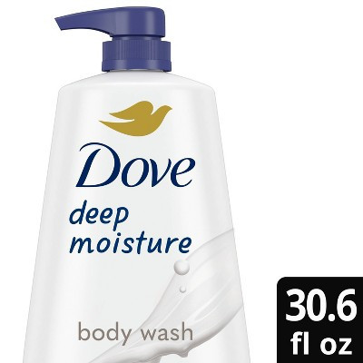 Dove Deep Moisture Body Wash Nourishes the Driest Skin 24hr Lotion-Soft Skin - 30.6 fl oz | Target