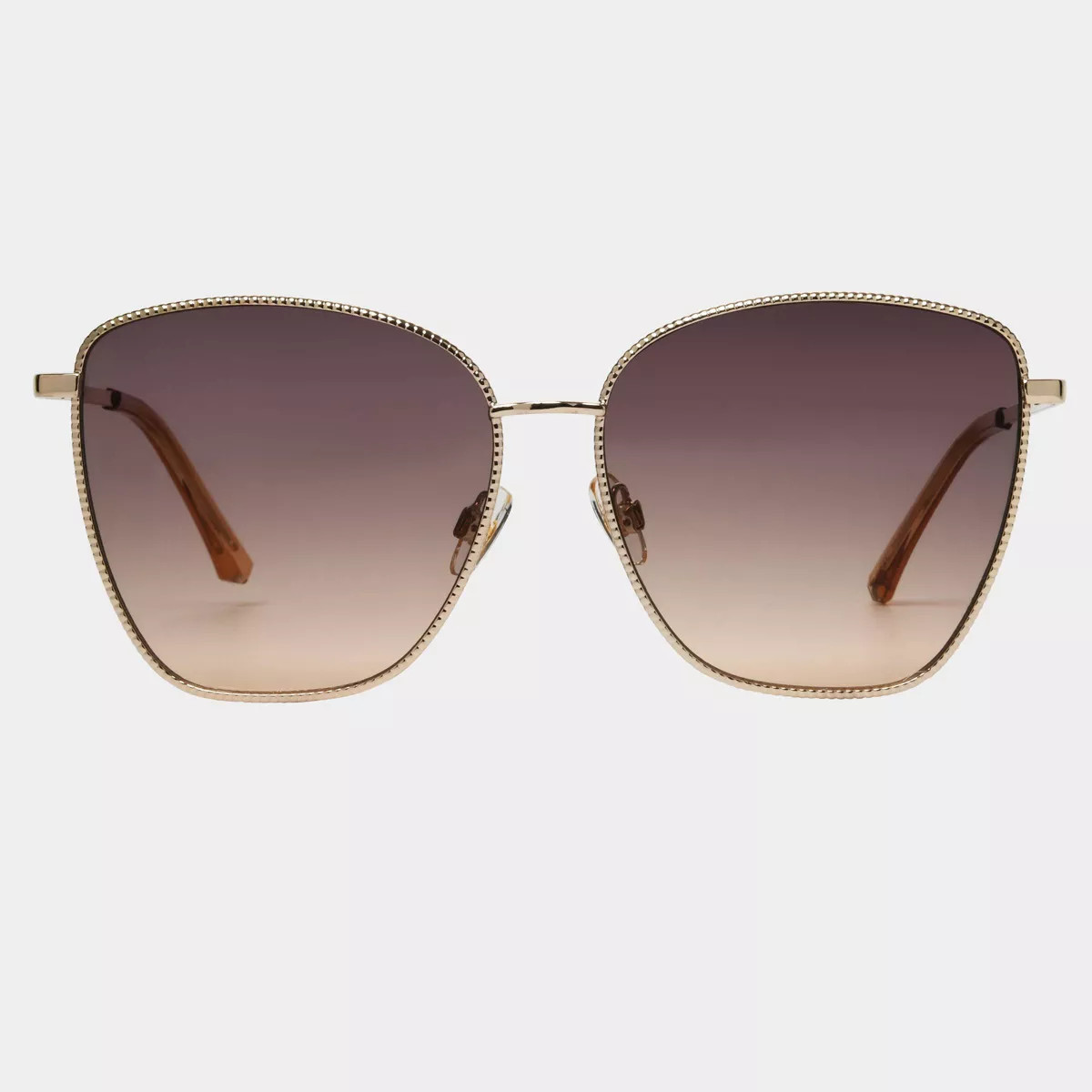 Women's Metal Cateye Sunglasses with Gradient Lenses - Universal Thread™ Gold | Target