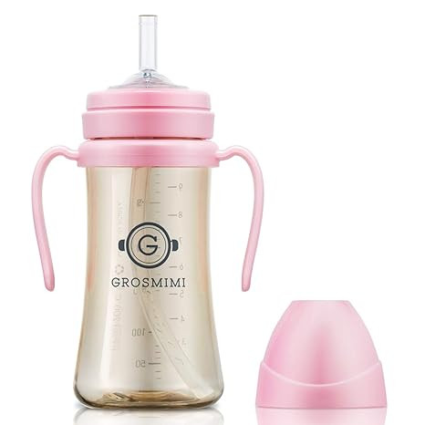 GROSMIMI Spill Proof no Spill Magic Sippy Cup with Straw with Handle for Baby and Toddlers, Custo... | Amazon (US)