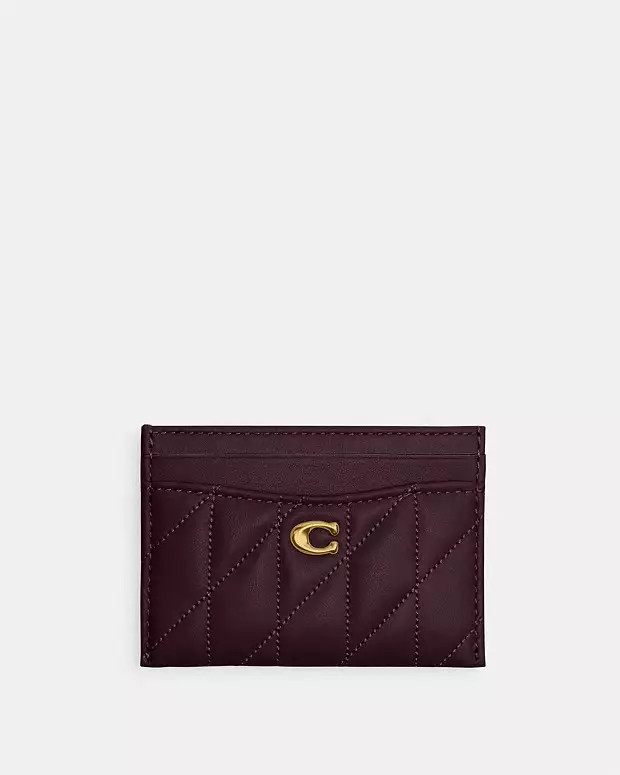 Essential Card Case With Pillow Quilting | Coach (US)