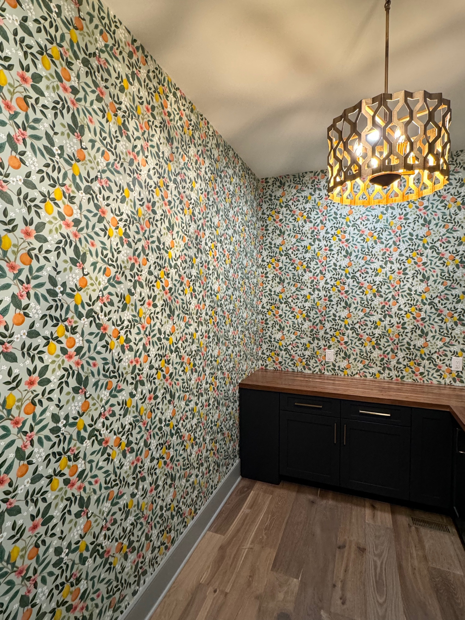 Pantry peel and stick wallpaper 🍋 

#LTKhome