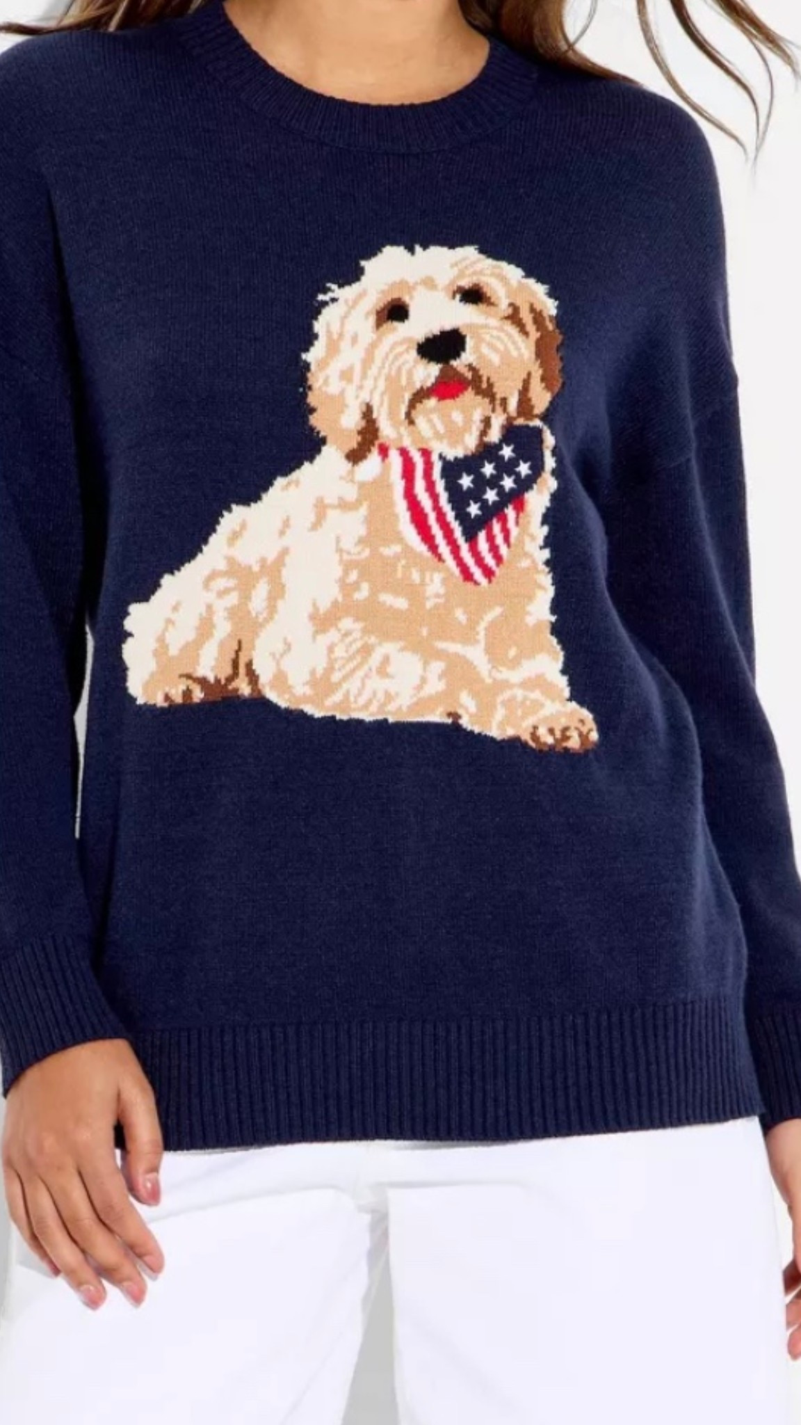 Patriotic doodle sweater from target is now available online to order from Target! Perfect for the Fourth of July! 

#LTKgrwm #LTKootd #LTKSeasonal