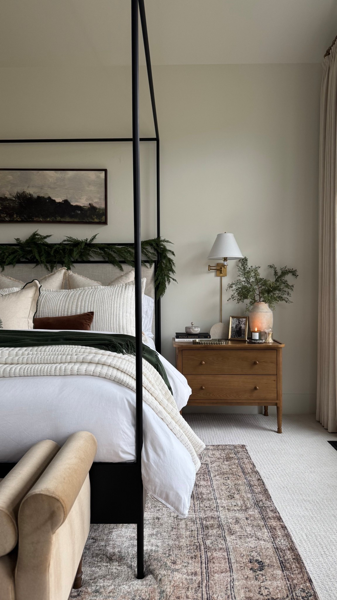 Loving my calm and cozy holiday bedroom! 

#LTKHoliday #LTKHome