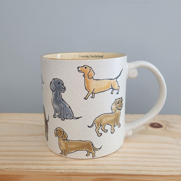 "Love My Dachshund" Ceramic Dog Mug | Poshmark