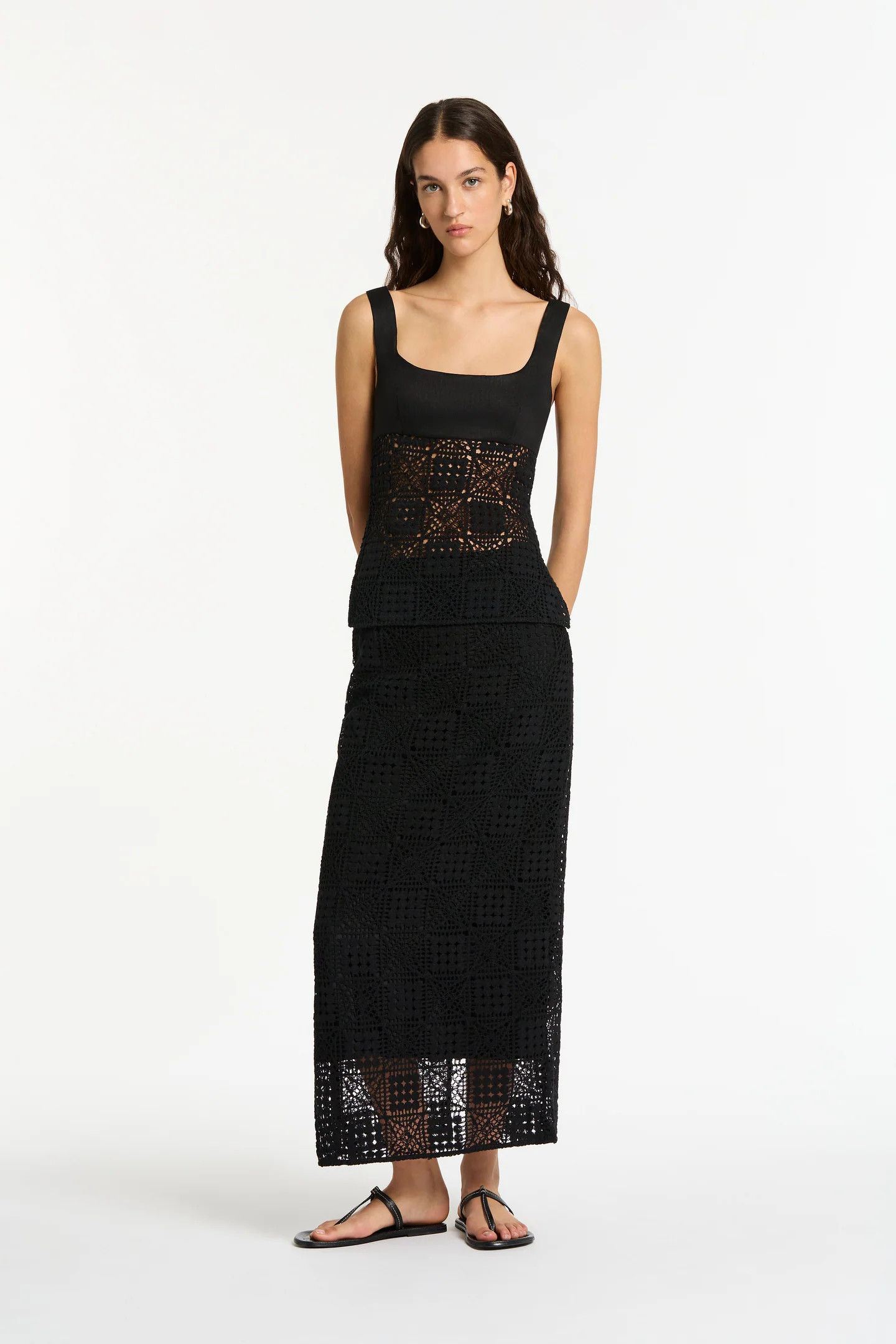 Rayure Midi Skirt | Sir The Label (US)