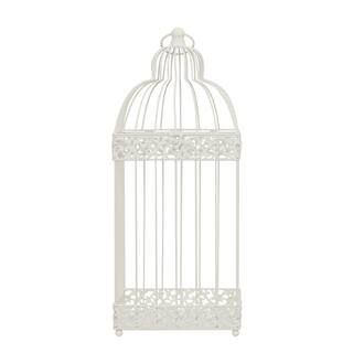 17" White Metal Bird Cage Candle Lantern by Ashland® | Michaels | Michaels Stores