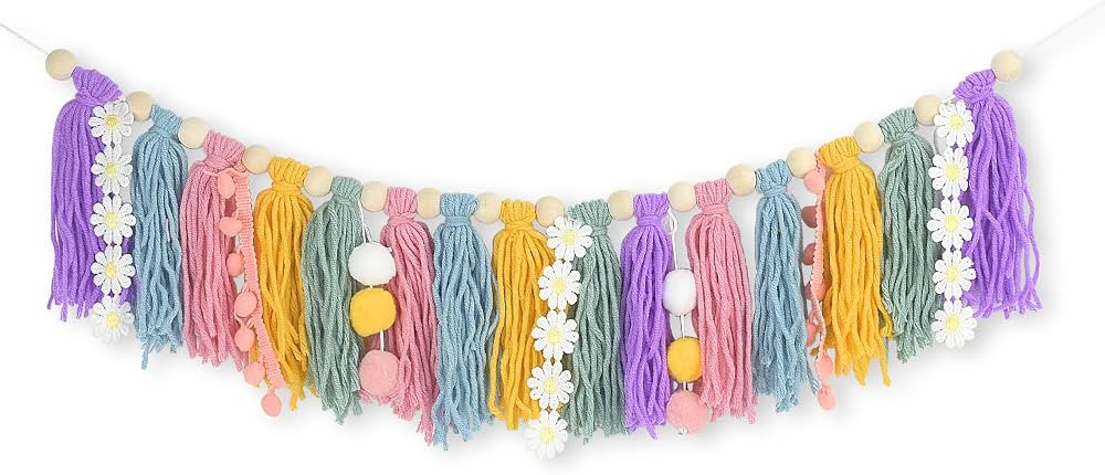 She Is A Wildflower High Chair Banner, Daisy Flower Groovy One First Birthday Decorations for Bab... | Amazon (US)