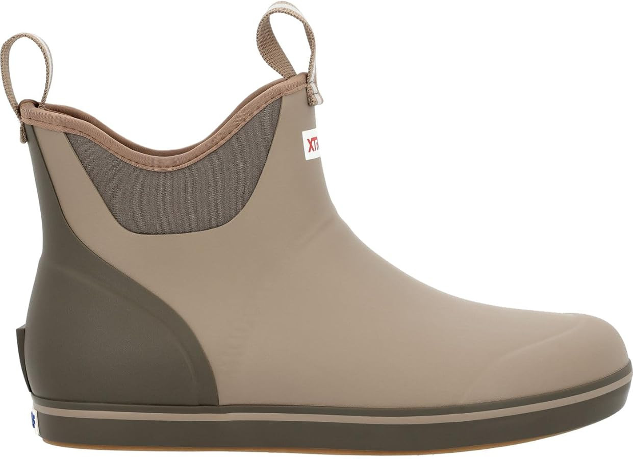 Xtratuf 6\u201d Men\u2019s Ankle Deck Boot - Lightweight, 100% Waterproof Rubber Footwear - Non-M... | Amazon (US)