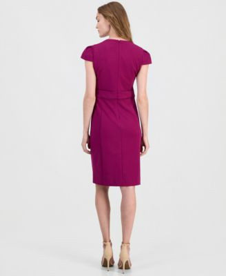 Women's Jewel-Neck Scuba Sheath Dress | Macy's