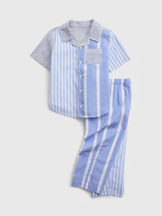 babyGap 100% Recycled Mixed Stripe PJ Set | Gap (US)