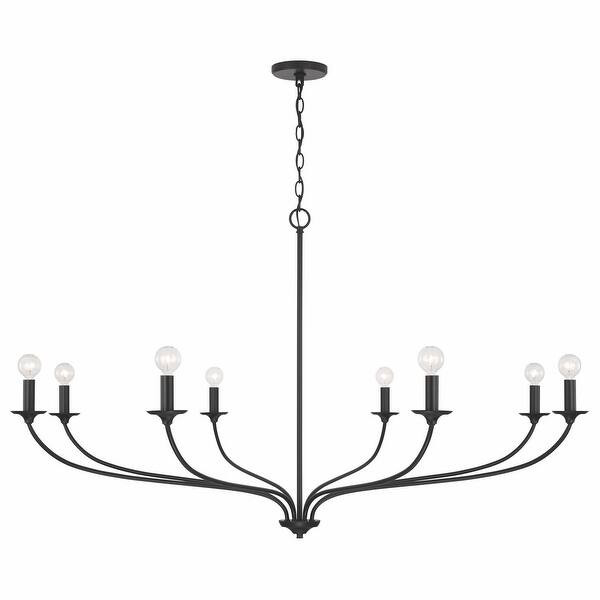 Dolan 8-light Hanging Chandelier - Matte Black | Bed Bath & Beyond