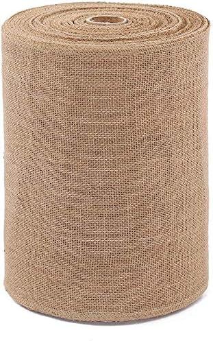 Wlflash Burlap Table Runner 12 Inch by 50 Yards Natural Jute Hessian Burlap Roll Crafts Fabric Ro... | Amazon (US)