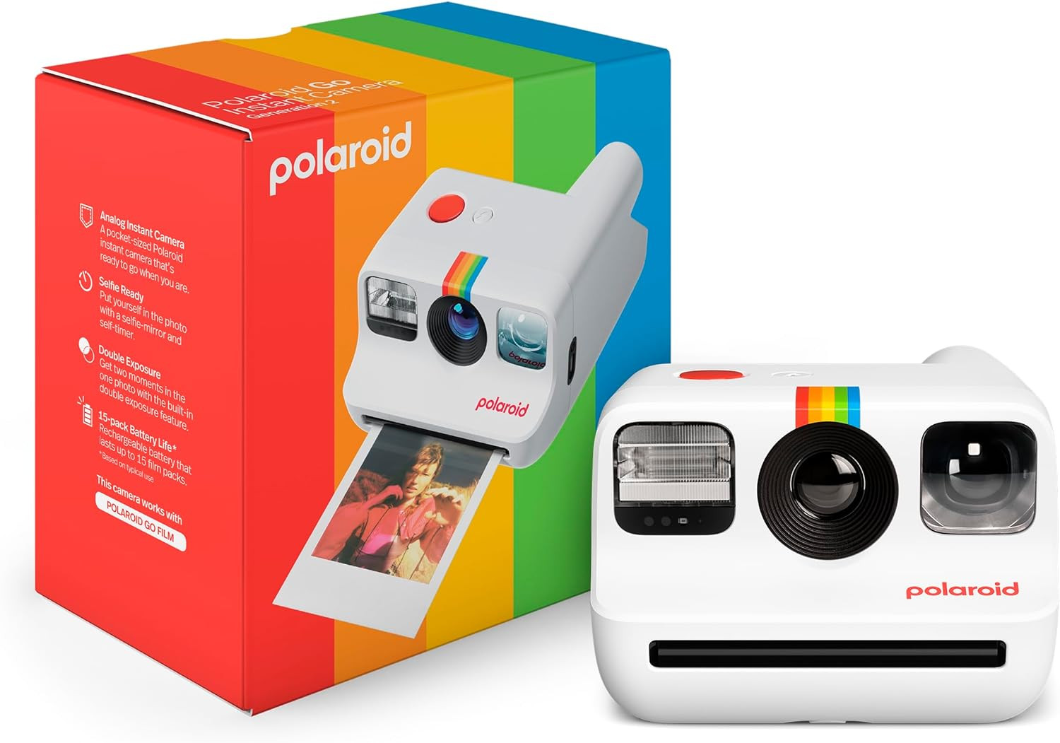 Polaroid Go Generation 2 - Mini Instant Film Camera - White (9097) - Only Compatible with Go Film | Amazon (US)