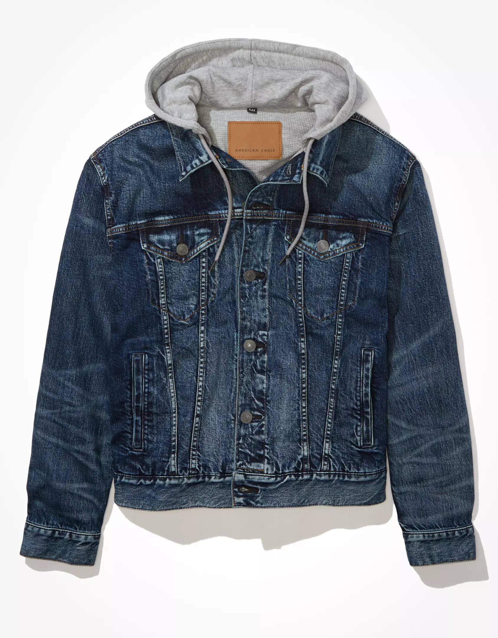 AE Hooded Denim Jacket | American Eagle Outfitters (US & CA)