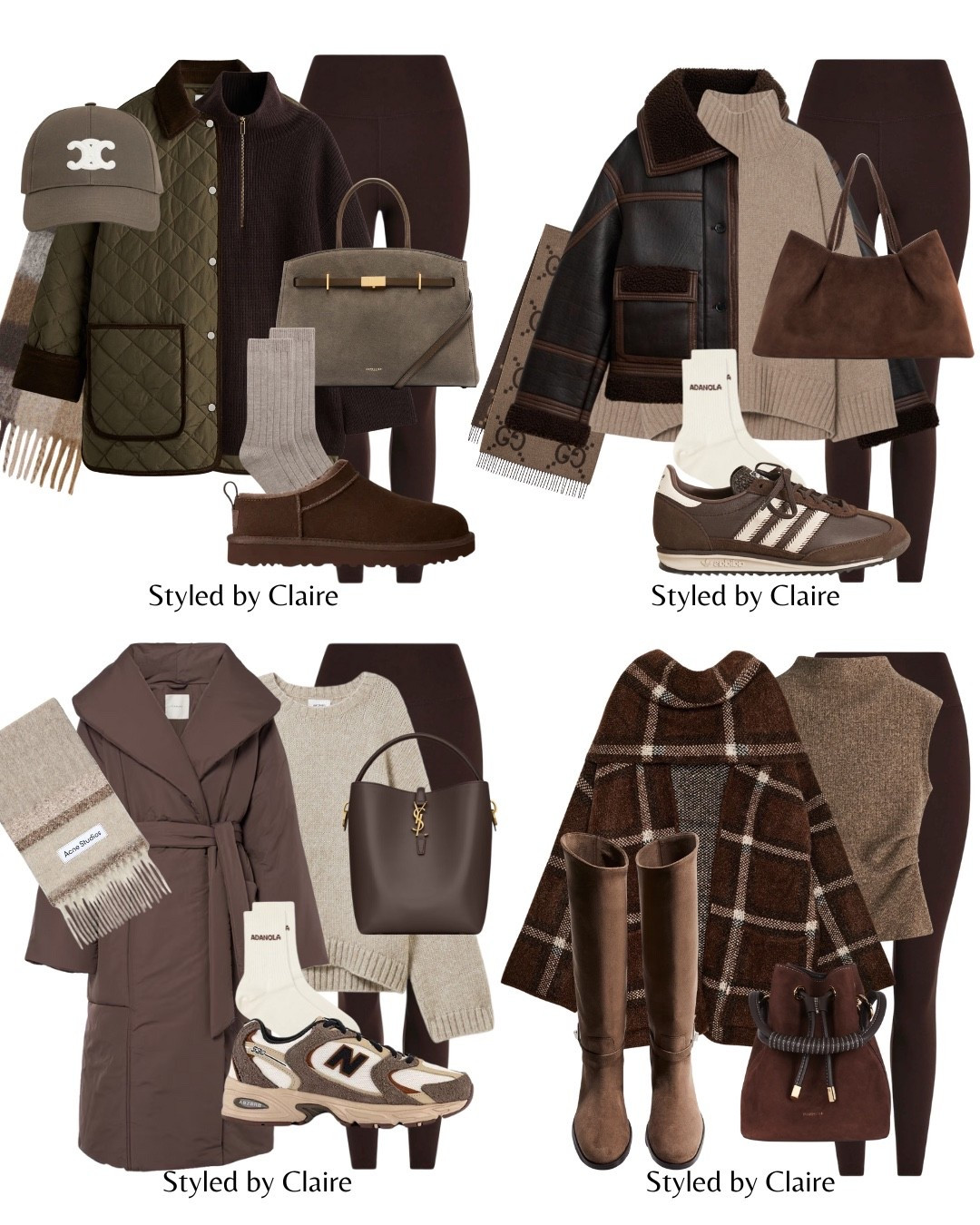 BROWN LEGGINGS PT2🐻
Use code LTKCLAIREBCNSTYLE10 for discount sitewide at Lovall
Tags: quilted jacket khaki oversized pockets H&M zip up turtleneck knit Ugg micro boots demellier London Hudson suede tote bag acne studios scarf double faced teddy jacket cashmere cos adidas sl2 Elleme checked cardigan coat puffer varley mocha wrap new balance 530 fashion autumn winter inspo outfit ideas city break chic woman style Christmas markets everyday basics capsule wardrobee

#LTKwinter #LTKstyletip #LTKautumn