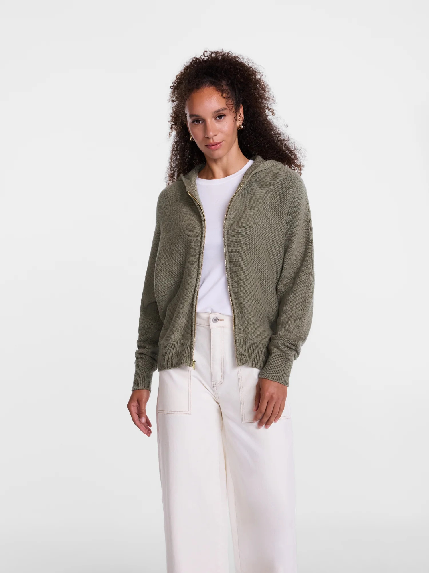 Scenario Women's Full Zip Hoodie Sweater, Lightweight, Sizes XS-XXXL | Walmart (US)