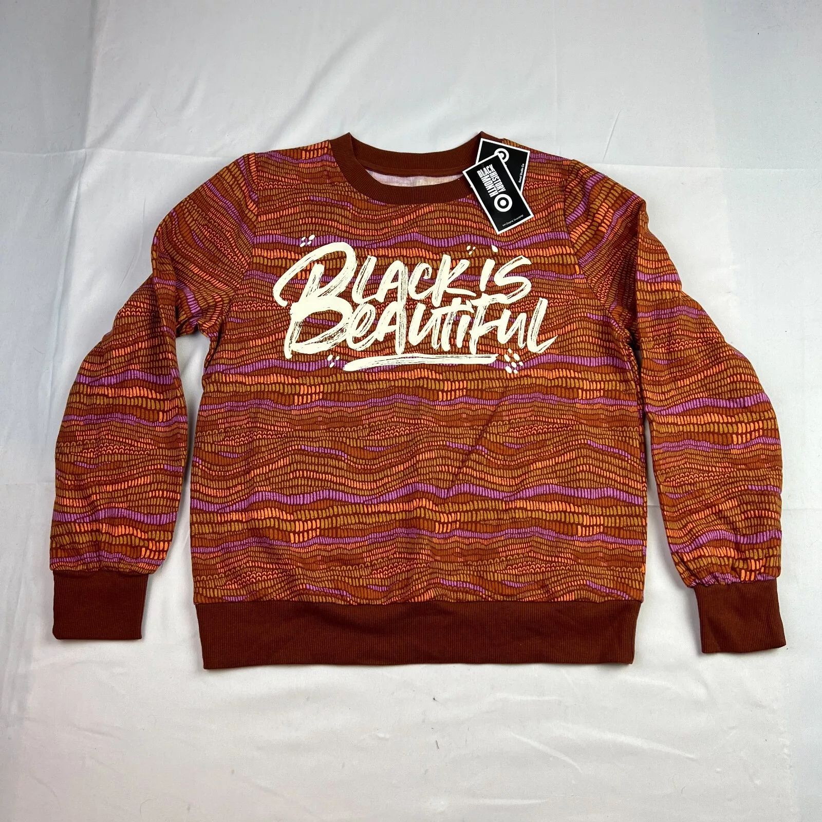Black History Month Size XS Sweatshirt “Black is Beautiful” Long Sleeves Rustic  | eBay | eBay US